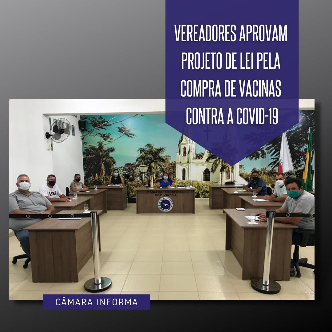 CÂMARA APROVA PROJETO DE LEI QUE PREVÊ A COMPRA DE VACINAS CONTRA A COVID-19 PELO MUNICÍPIO