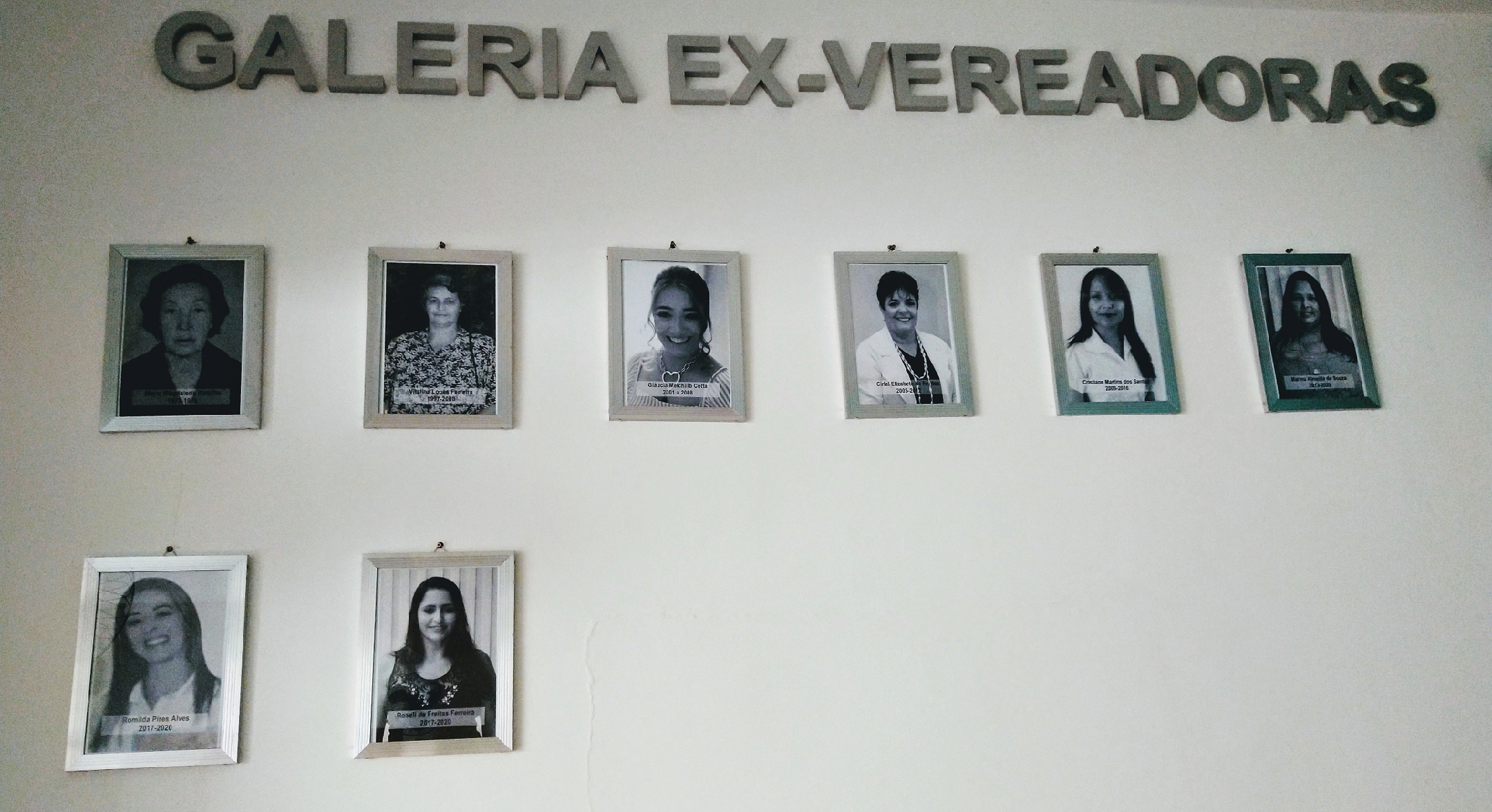 Câmara conclui galeria de ex-vereadoras
