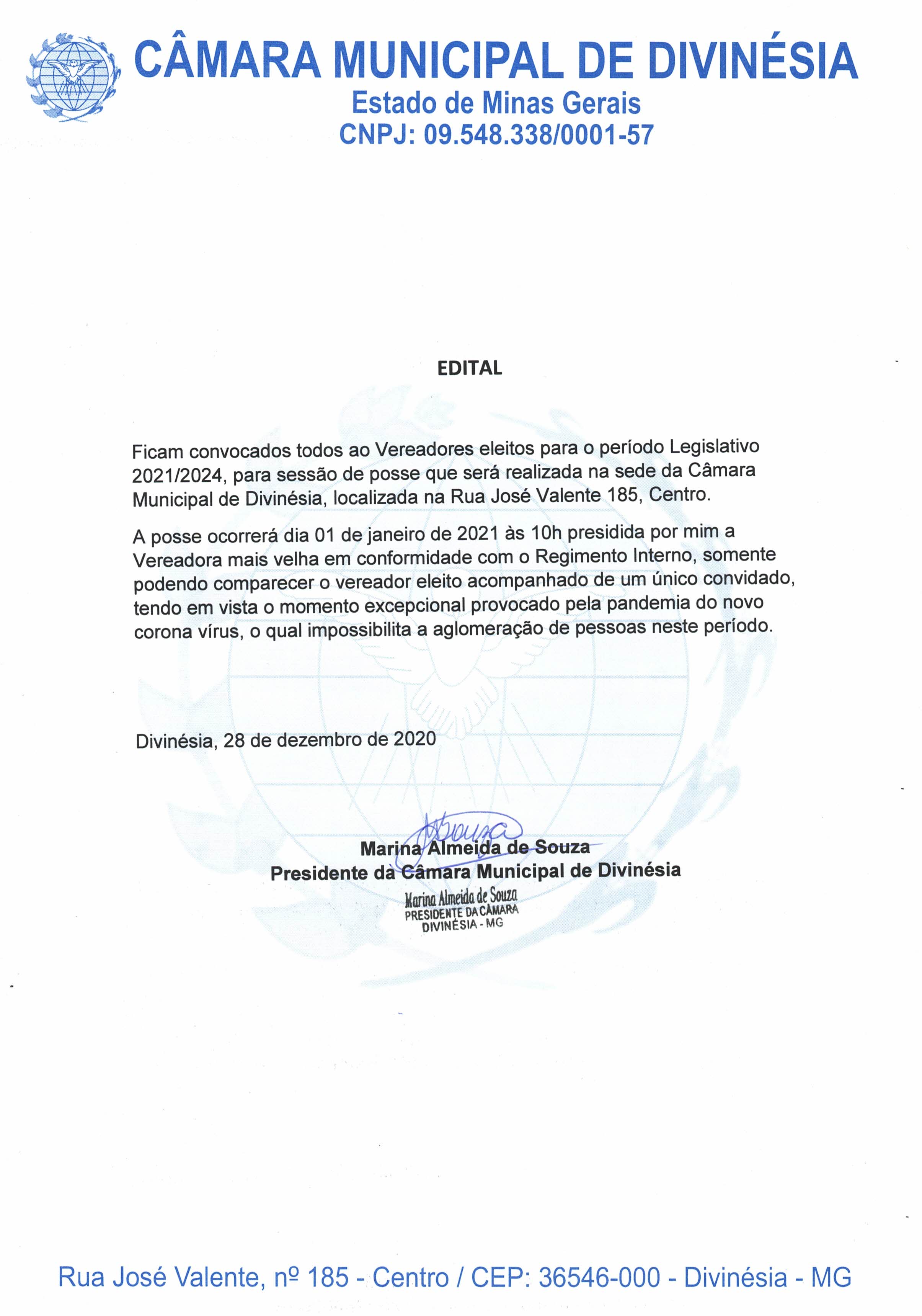 Edital de Convocação